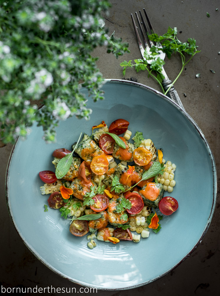 Summery spinach and herb&nbsp;gnudi